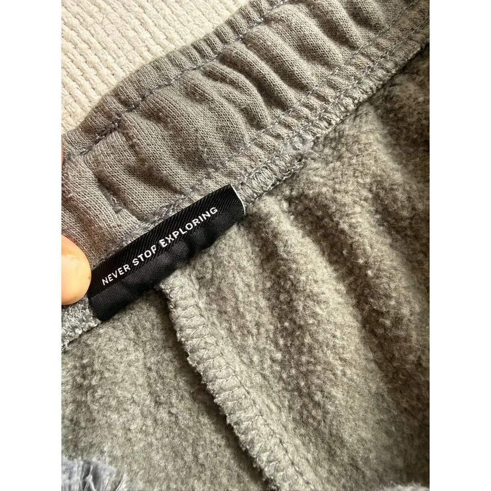The North Face Gray Fleece Jogger Sweatpants Men's Large - Never Stop Exploring